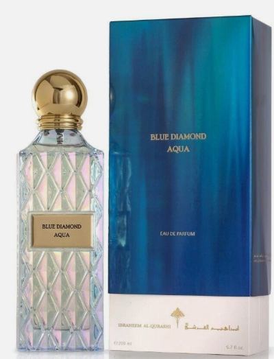 Blue Diamond Aqua perfume bottle with box 150ml eau de parfum Ibraq Qurashi