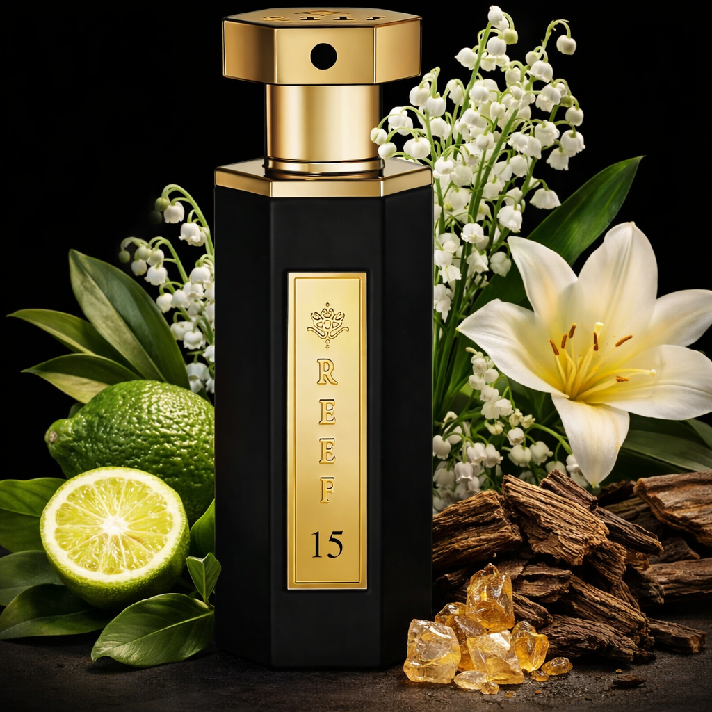 Reef 15 perfume with bergamot oud wood and floral notes luxury fragrance composition UK by MarySophora.com